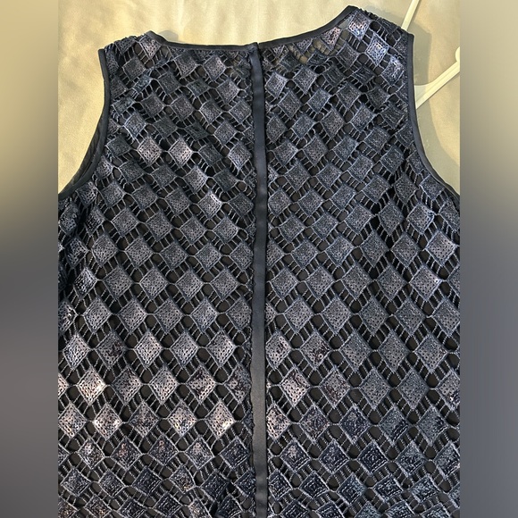 Ralph Lauren Navy Sequin Mini Dress - Picture 5 of 6